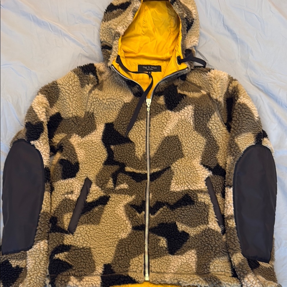 RAG & BONE SHERPA FLEECE JACKET (S)